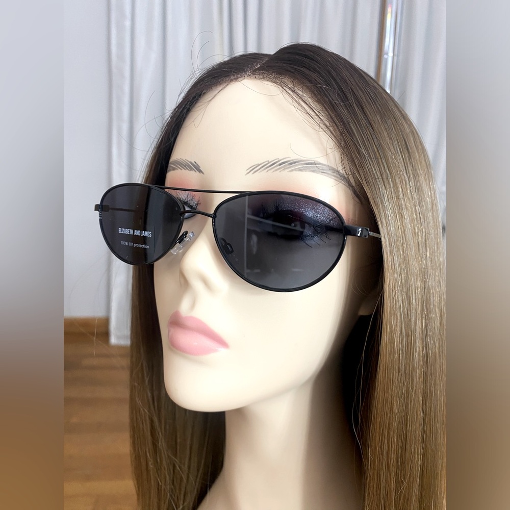 New! Elizabeth & James Black frame Sunglasses - Picture 4 of 12